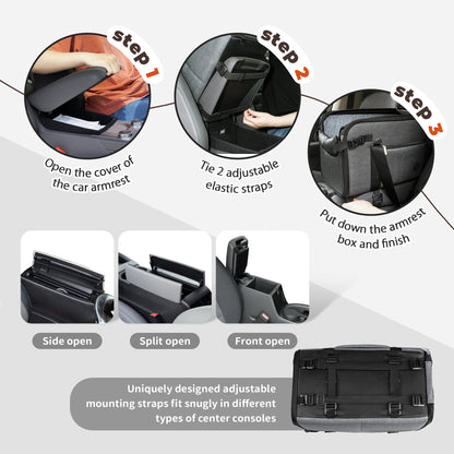 Portable Dog Car Seat for Small Dogs Dark Gray