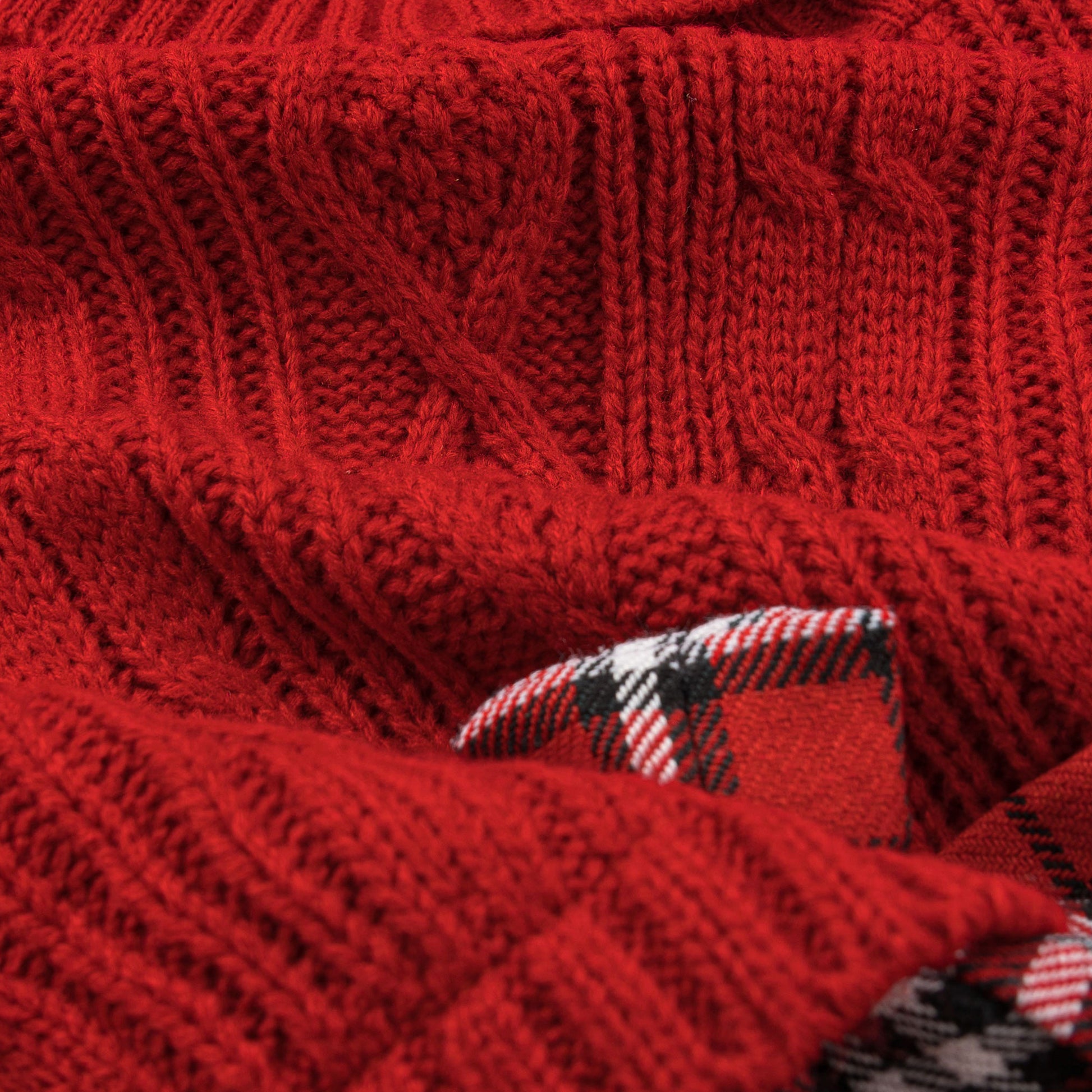 Small Dog Sweater Dress with Bowtie Turtleneck Red