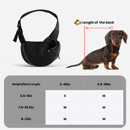 Mesh Pet Sling Carrier with Hard Support Board